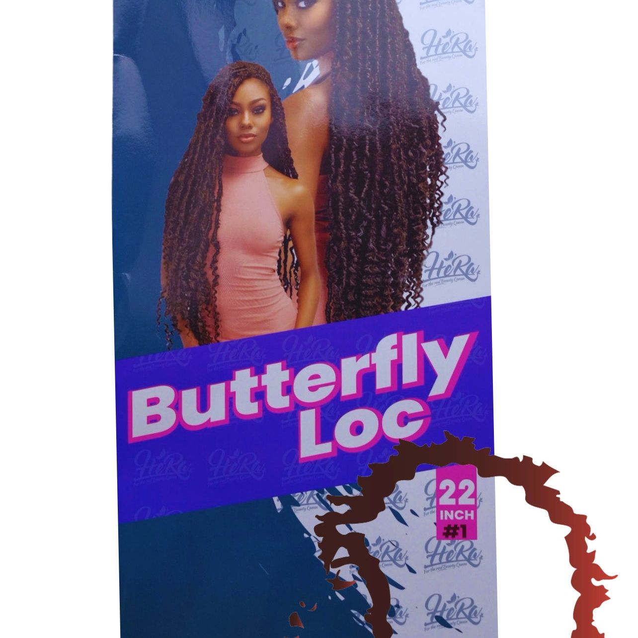 Hera Butterfly Loc  Faux Locs   22"