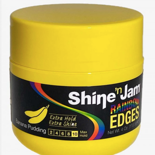Shine N Jam Rainbow Edges Max Extra Hold and Shine Rainbow Colors 4 Oz
