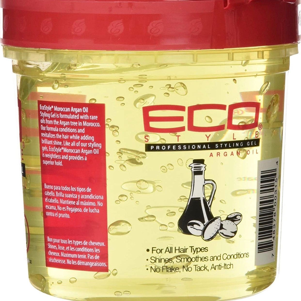 Eco Style Moroccan Argon Oil Styling Gel, 473 ml