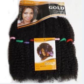 Noble Kinky Bulk Gold Afro Marley Kinky Crochet Natural Twists Braids
